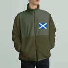 お絵かき屋さんのスコットランドの国旗 ボアフリースジャケット