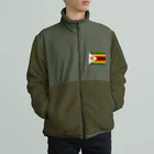 お絵かき屋さんのジンバブエの国旗 ボアフリースジャケット