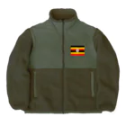 お絵かき屋さんのウガンダの国旗 ボアフリースジャケット