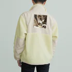 あゆのしおやきの猫(キジシロ) Boa Fleece Jacket