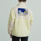 yuu all rightの〝空とひまわり〟向日葵 Boa Fleece Jacket