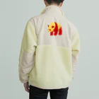 広熨斗隼人SHOPの広熨斗隼人のカラーパンダ🐼２ Boa Fleece Jacket