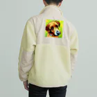 ハッピー・ディライト・ストアの見つめる愛犬 Boa Fleece Jacket