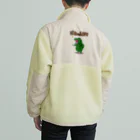 Wolf_Kamiyamaの恐竜キッズ、チョウチョを見つける Boa Fleece Jacket