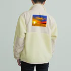 日々好日屋2号店の田んぼと夕焼け Boa Fleece Jacket