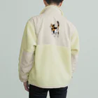 Riotoのねこけつω（三毛猫、背面） Boa Fleece Jacket