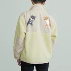 真希ナルセ（マキナル）のI LOVE MY DOG（赤柴・黒柴） Boa Fleece Jacket