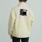 イラスト MONYAAT のやみねこ、ろっぽ Boa Fleece Jacket