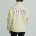 かまだ まゆめの白いトラトラ Boa Fleece Jacket