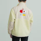 イラスト MONYAAT のバックプリント おべんとう Boa Fleece Jacket