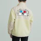 イラスト MONYAAT の3Ｄメガネのポメラニアンっ！ Boa Fleece Jacket