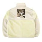 あゆのしおやきの猫(キジシロ) Boa Fleece Jacket