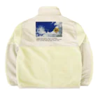 yuu all rightの〝空とひまわり〟向日葵 Boa Fleece Jacket