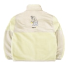 TM-3 Designの彫刻 × BEER（考える人）黒線画 Boa Fleece Jacket