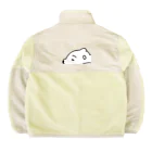 ラクガキ絵のだれてる白い生き物 Boa Fleece Jacket