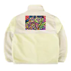 動物絵 Jamanakocic storeのトマトとアライグマカラフルアイテム Boa Fleece Jacket