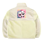 人生を笑いに変えるアートのきゅんきゅんパンダ Boa Fleece Jacket