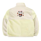 Lala Fantasia SUZURI StoreのLala Panda いちご ボアフリースジャケット