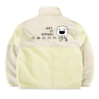 イラスト MONYAAT のやるきボタンB Boa Fleece Jacket