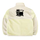 イラスト MONYAAT のやみねこ、ろっぽ Boa Fleece Jacket