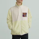 サイケデリックな世界のpsychedelicなヒョウ Boa Fleece Jacket