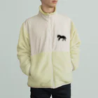 yuriekonoの重種馬シルエット Boa Fleece Jacket