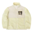 あゆのしおやきの猫(キジシロ) Boa Fleece Jacket