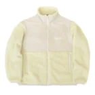 IDATSUKAの直筆idatsuka（白字） Boa Fleece Jacket