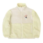 baby umbrellaの水溜まりを見つけた傘を持った赤ちゃん Boa Fleece Jacket