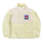 satomatoのイラストのギターを弾くトマトくん Boa Fleece Jacket