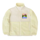 ろよずやのピクセルアート Boa Fleece Jacket