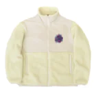 N SAUNA LOGOのネオン風花柄サウナロゴ11　花柄ver.4 Boa Fleece Jacket