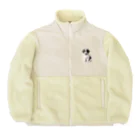 pondLeisurelyの愛らしい子犬 Boa Fleece Jacket