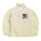 mini_asuのおやすみ猫 Boa Fleece Jacket