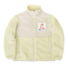 KenySignsのサンタネコちゃんのイラストグッズ Boa Fleece Jacket