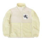 帆風の画材船のそらのいし Boa Fleece Jacket