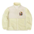 可愛らしいドラゴンのイラストグッズ店のかわいいドラゴンキャラ with a playful twist!  Boa Fleece Jacket