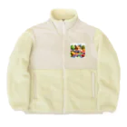 えほんのふんわりぺーじのピースケのおいしい発見 Boa Fleece Jacket