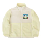 すずらん24の幸運のお花畑 Boa Fleece Jacket