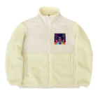 jsaofsjofaakoの宇宙船の中のダンスフロア Boa Fleece Jacket