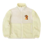 AQUAMETAVERSEのサングラスをかけた、かわいい犬 Marsa 106 Boa Fleece Jacket