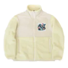 momonekokoの艶やかな世界で踊る蝶 Boa Fleece Jacket