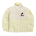 B-catのだじゃれ偉人シリーズ「孟子」 Boa Fleece Jacket