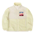 AQUAMETAVERSEの赤富士希望の印　なでしこ1478 Boa Fleece Jacket
