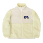 pukurou2096の紫髪のオッドアイ美少女 Boa Fleece Jacket