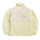 mikankanのピンクの小鳥ちゃん Boa Fleece Jacket