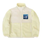 SUZURI56のドット絵ノコギリザメ Boa Fleece Jacket