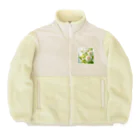 Rパンダ屋の「白薔薇」グッズ Boa Fleece Jacket