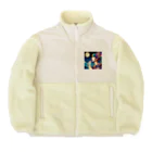 momonekokoの深夜の静寂に包まれた月夜 Boa Fleece Jacket