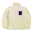 momonekokoのデジタルな世界に迷い込んだ少女 Boa Fleece Jacket